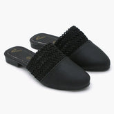 Girls Banto Slipper - Black, Girls Slippers, Chase Value, Chase Value
