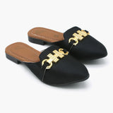 Girls Banto - Black, Girls Slippers, Chase Value, Chase Value