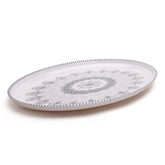 Sky Melamine Double Glaze Dish - Grey, Tray, Chase Value, Chase Value