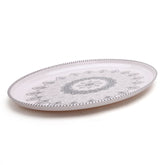 Sky Melamine Double Glaze Dish - Grey, Tray, Chase Value, Chase Value