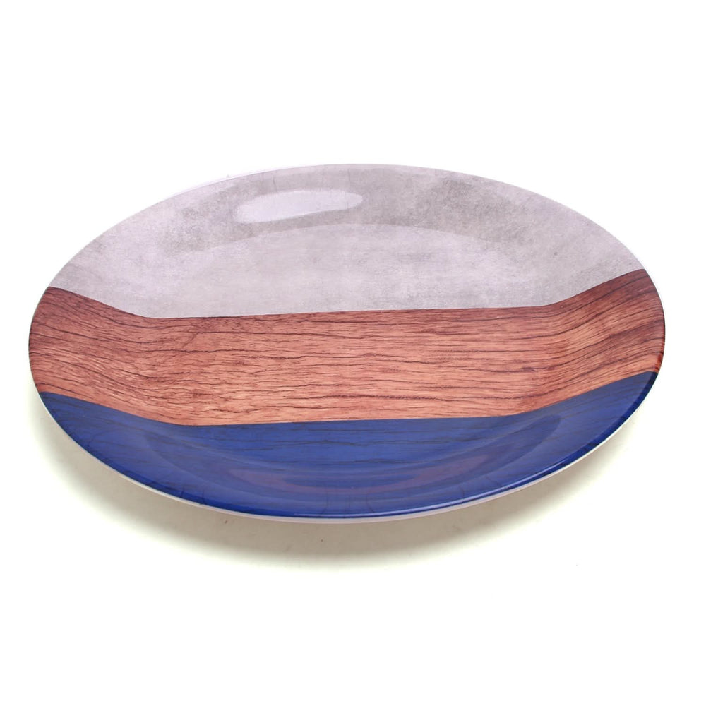 M06 Blue Flat Deep Plate, Plates & Bowls, Chase Value, Chase Value