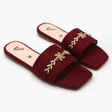 Women's Slipper - Maroon, Women Slippers, Chase Value, Chase Value