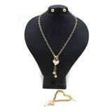 Women's Chain & Locket Combo Set - Golden, Women Chains & Lockets, Chase Value, Chase Value