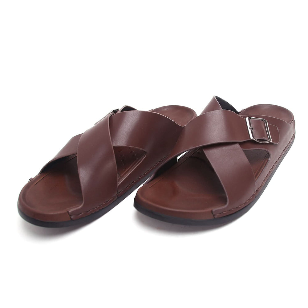 Valuable Men's Slipper - Brown, Men's Slippers, Chase Value, Chase Value