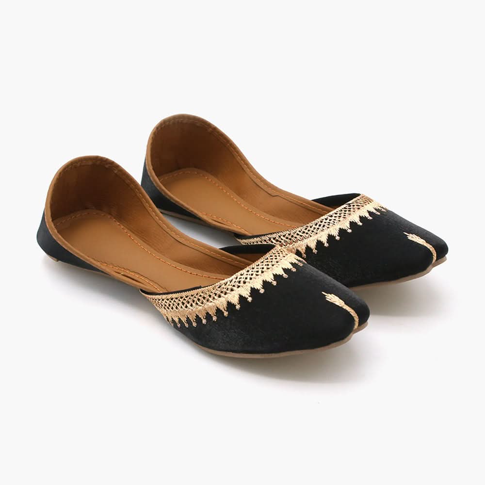 Women's Khussa - Black, Women Pumps, Chase Value, Chase Value