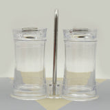 Acrylic Salt & Papper Set 2Pc - White & Silver, Spice Boxes, Chase Value, Chase Value