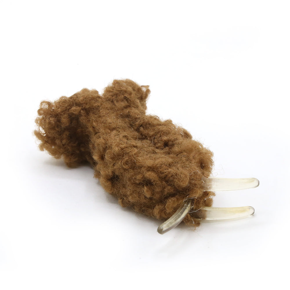 Fur Hair Catcher - Brown, Girls Hair Accessories, Chase Value, Chase Value