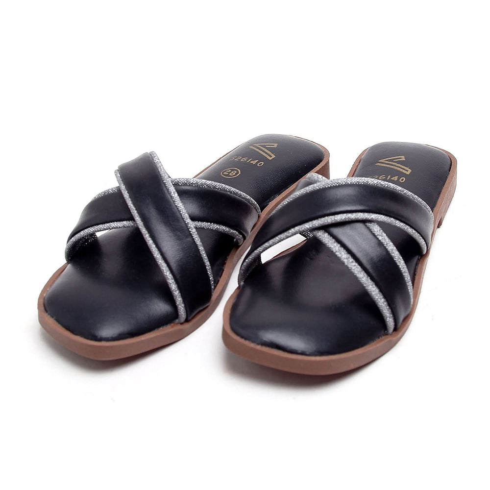 Girls Slippers - Black, Girls Slippers, Chase Value, Chase Value