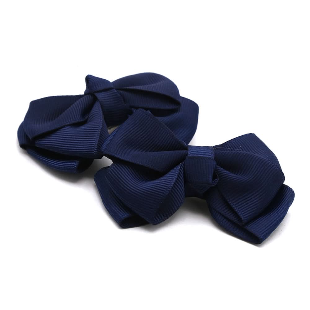 Girls Fancy Hair Pins Bow - Navy Blue, Girls Hair Accessories, Chase Value, Chase Value