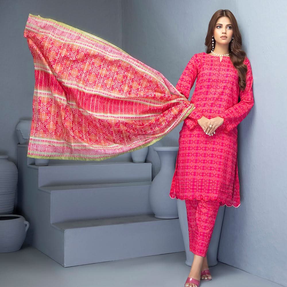 Identic Separates Mushk Lawn Unstitched 3Pcs Suit - 8, Women, 3Pcs Shalwar Suit, Regalia Textiles, Chase Value