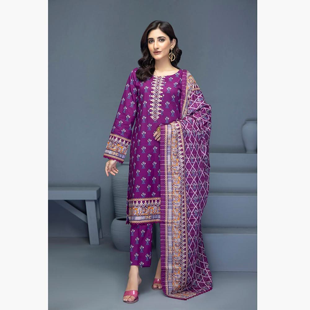 Identic Separates Mushk Lawn Unstitched 3Pcs Suit - 3, Women, 3Pcs Shalwar Suit, Regalia Textiles, Chase Value