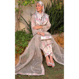 Eminent Silk Zari Embroidered Unstitched Suit - Skin, Women, 3Pcs Shalwar Suit, Eminent, Chase Value