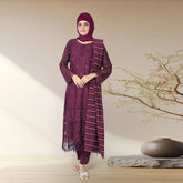 Eminent Women's Viscose Embroidered Unstitched Suit With Fancy Dupatta - Purple, Women, 3Pcs Shalwar Suit, Eminent, Chase Value