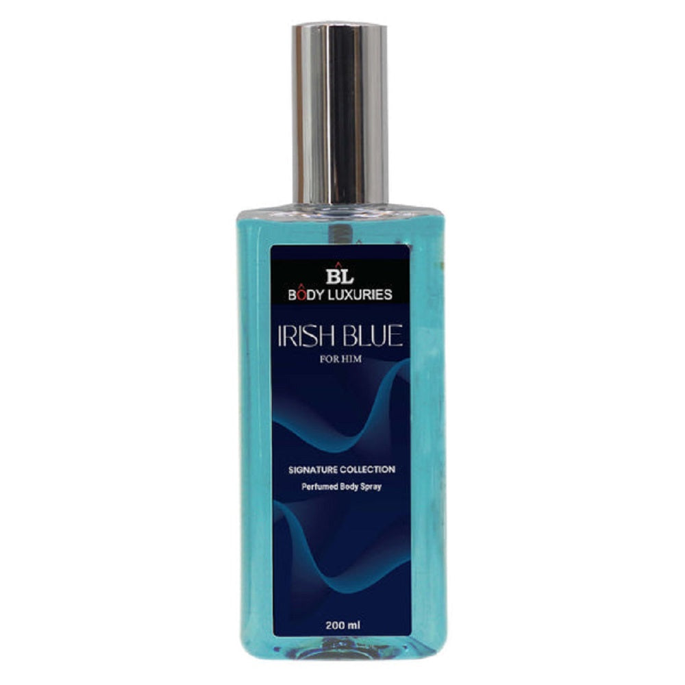 Body Luxuries Branded Men Body Splash 200Ml - Irish Blue For Him, Men Body Spray & Mist, Chase Value, Chase Value