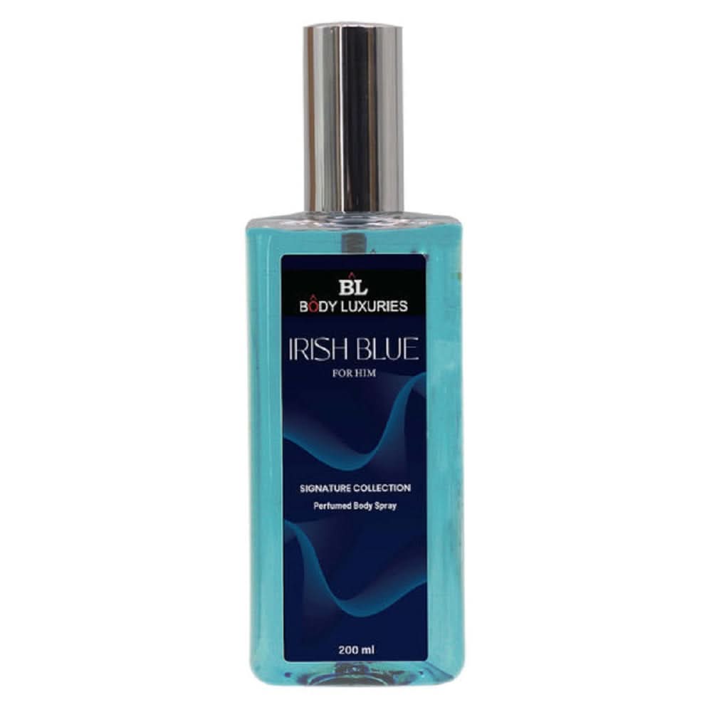 Body Luxuries Branded Men Body Splash 200Ml - Irish Blue For Him, Men Body Spray & Mist, Chase Value, Chase Value