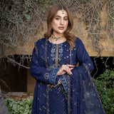 Schick Jhoom Luxury Chiffon Heavy Embroidered Unstitched 3Pcs Suit - 8, Women, 3Pcs Shalwar Suit, MI Creation, Chase Value