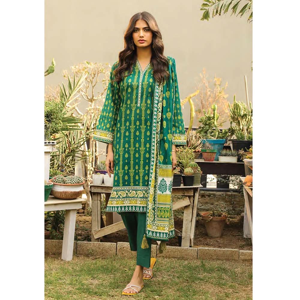 Lakhany Komal Unstitched 3Pcs Suit IZ-103-B, Women, 3Pcs Shalwar Suit, LSM Textiles, Chase Value