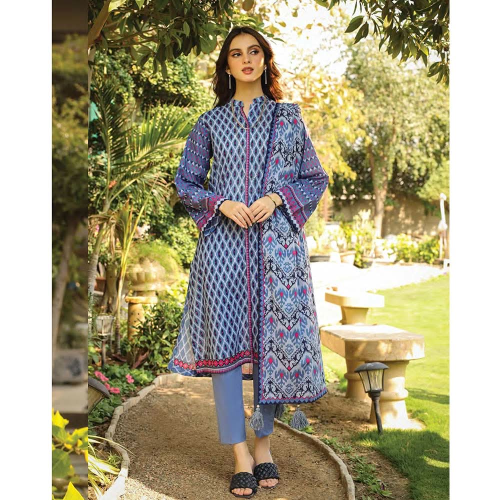 Lakhany Komal Unstitched 3Pcs Suit SR-176-B, Women, 3Pcs Shalwar Suit, LSM Textiles, Chase Value