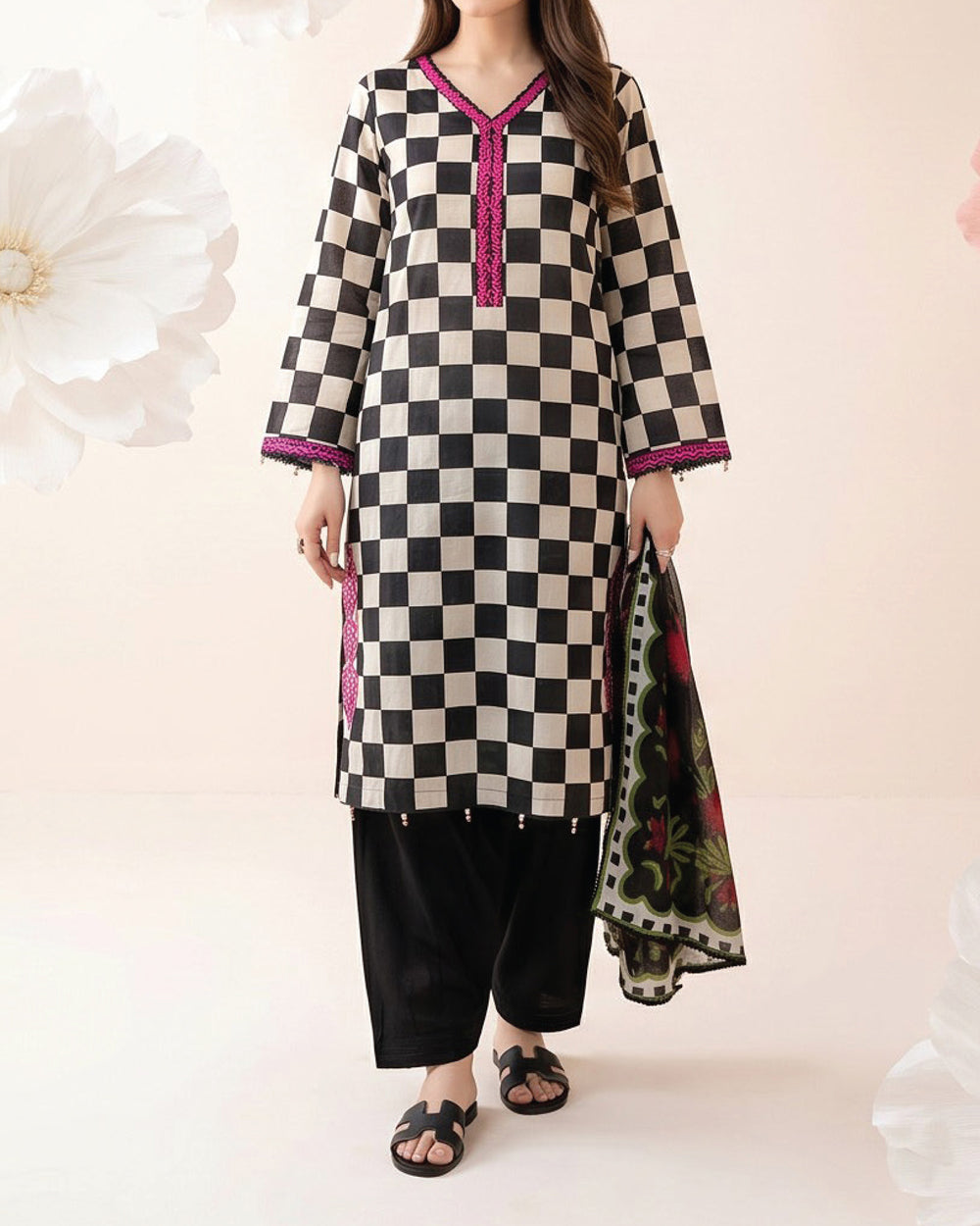 Salina Cotton Luxury Digital Printed Embroidered Suit - 3 Pc, Women, 3Pcs Shalwar Suit, Regalia Textiles, Chase Value