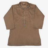 Boys Embroidered Shalwar Suit - Light Brown, Boys Shalwar Kameez, Chase Value, Chase Value