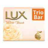 Lux Velvet Touch Soap, 150g - Trio Bar, Soaps, Lux, Chase Value