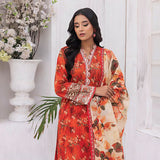 Mirha Printed Lawn Unstitched 3Pcs Suit - MP-0022, Women, 3Pcs Shalwar Suit, MTC Fabric, Chase Value