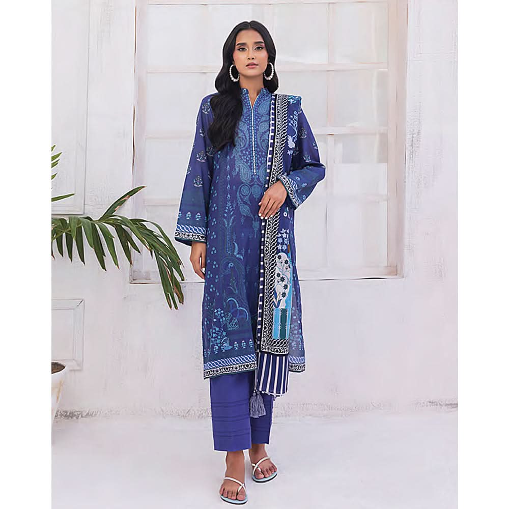 Mirha Printed Lawn Unstitched 3Pcs Suit - MP-0030, Women, 3Pcs Shalwar Suit, MTC Fabric, Chase Value