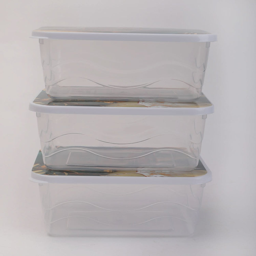 Storage Box 3 Pcs Set - White, Storage Boxes, Chase Value, Chase Value