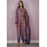 Saya Jacquard Printed Embroidered Unstitched 3Pcs Suit - E34, Women, 3Pcs Shalwar Suit, Saya, Chase Value