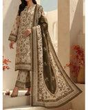 Malhar Printed Karandi Suit - 3 Pc by VS Textile