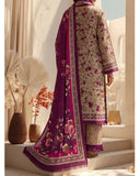 Malhar Printed Karandi Suit - 3 Pc by VS Textile