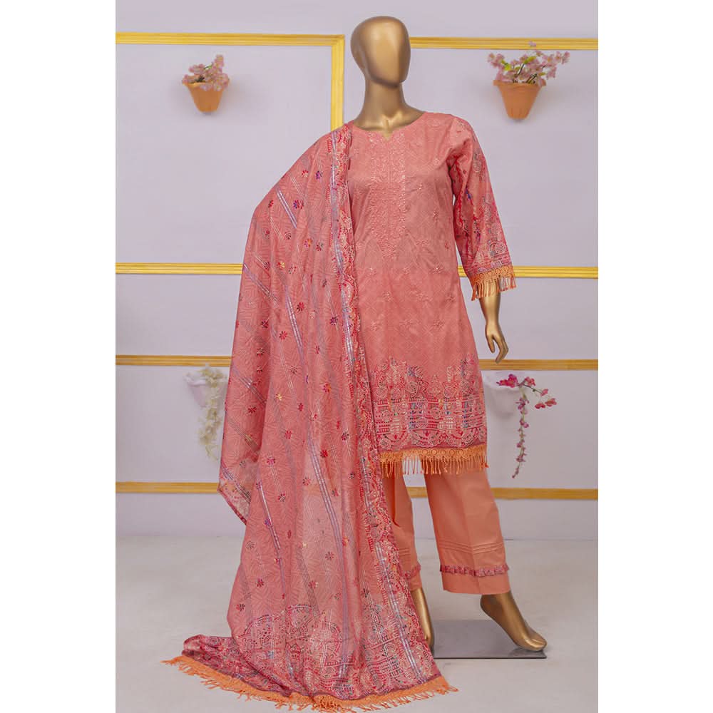 Imwaj Maria Lawn Printed Embroirded With Diamond Dupatta 3Pcs Suit - 10, Women, 3Pcs Shalwar Suit, Imwaj Maria, Chase Value