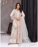 Dr Haris Maxi Front Open Luxury Semi-Stitched Maxi - 5