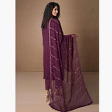 Mehnaz Luxury Fancy Embroidered Lawn 3Pcs Unstitched Suit - 9, Women, 3Pcs Shalwar Suit, Mi Creation, Chase Value