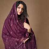Mehnaz Luxury Fancy Embroidered Lawn 3Pcs Unstitched Suit - 9, Women, 3Pcs Shalwar Suit, Mi Creation, Chase Value