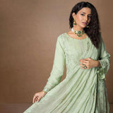 Mehnaz Luxury Fancy Embroidered Lawn 3Pcs Unstitched Suit - 6, Women, 3Pcs Shalwar Suit, Mi Creation, Chase Value