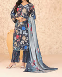 Tawakkal Melek Staple Printed Suit with Shawl - 3 Pc