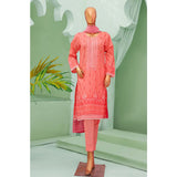 Minahil Printed Lawn Embroidered 3Pcs Suit with Bember Dupatta - 3, Women, 3Pcs Shalwar Suit, Leeds Textile, Chase Value