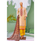 Minahil Printed Lawn Embroidered 3Pcs Suit with Bember Dupatta - 1, Women, 3Pcs Shalwar Suit, Leeds Textile, Chase Value