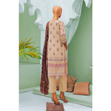 Minahil Printed Lawn Embroidered 3Pcs Suit with Bember Dupatta - 8, Women, 3Pcs Shalwar Suit, Leeds Textile, Chase Value