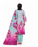 Al Jannat Karandi Printed Suit - 3 Pc