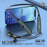 Move Wireless Neckband Earphones MV-62, Hands Free / Head Phones, Chase Value, Chase Value