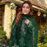Schick Munsha Chiffon Fancy Embroidered Semi Stich 3Pcs Suit - 3, Women, 3Pcs Shalwar Suit, Mi Creation, Chase Value