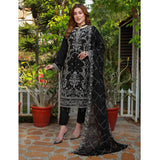Schick Munsha Chiffon Fancy Embroidered Semi Stich 3Pcs Suit - 6, Women, 3Pcs Shalwar Suit, Mi Creation, Chase Value
