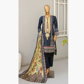 Musfirah Digital Lawn Printed 3Pcs Unstitched Suit, Women, 3Pcs Shalwar Suit, Leeds Textile, Chase Value