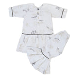 Girls Cotton 2Pcs Shalwar Suit - Off White, Girls Shalwar Kameez, Chase Value, Chase Value