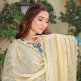 Schick Oodhni Lawn Printed Embroidered Unstitched 3Pcs Suit - 4, Women, 3Pcs Shalwar Suit, Mi Creation, Chase Value