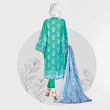 Panjnad Payrahan Lawn Digital Printed 3pcs Suit - 1005, Women, 3Pcs Shalwar Suit, Junaid Jamshed, Chase Value