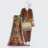 Panjnad Payrahan Lawn Digital Printed 3pcs Suit - 1009, Women, 3Pcs Shalwar Suit, Junaid Jamshed, Chase Value