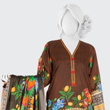 Panjnad Payrahan Lawn Digital Printed 3pcs Suit - 1009, Women, 3Pcs Shalwar Suit, Junaid Jamshed, Chase Value